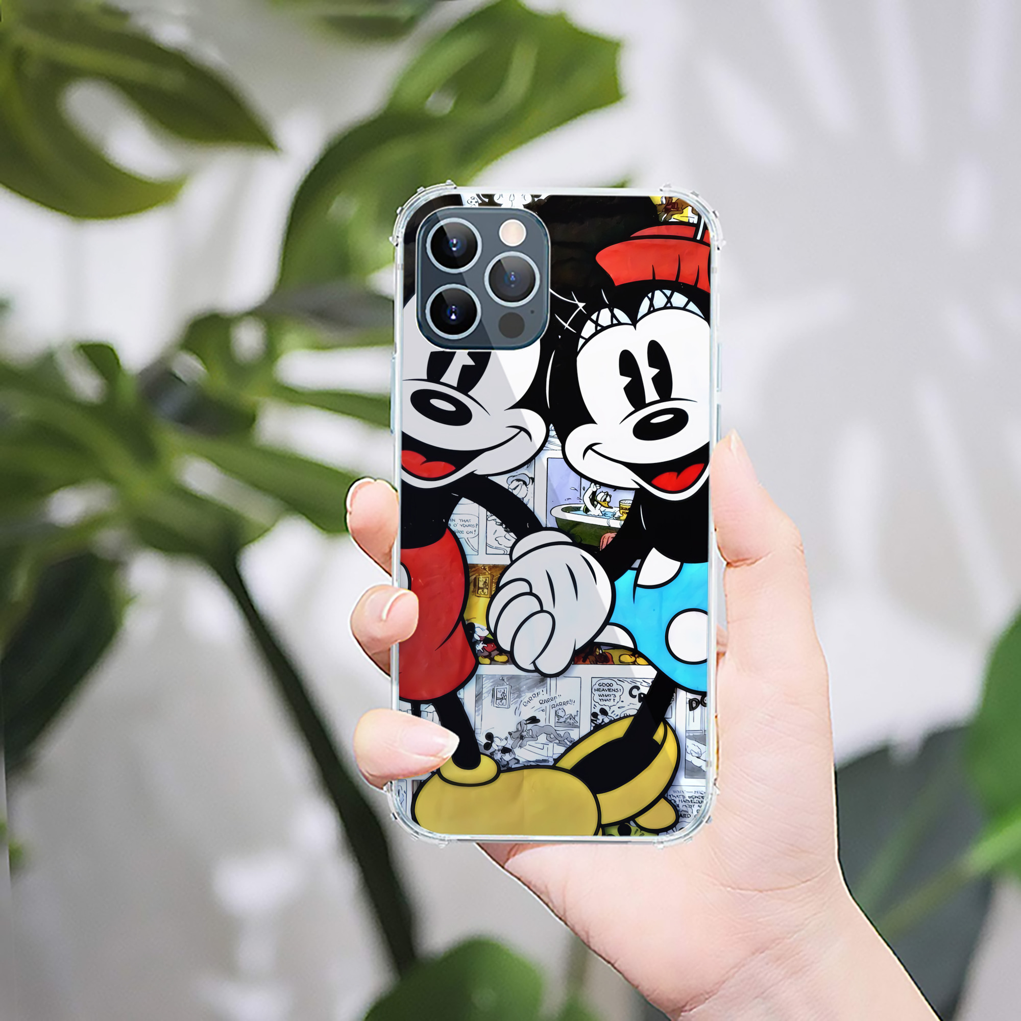 ミッキーマウス Mickey Mouse 【iPhone 12シリーズ対応】透明スマホケース（クリアソフトケース）